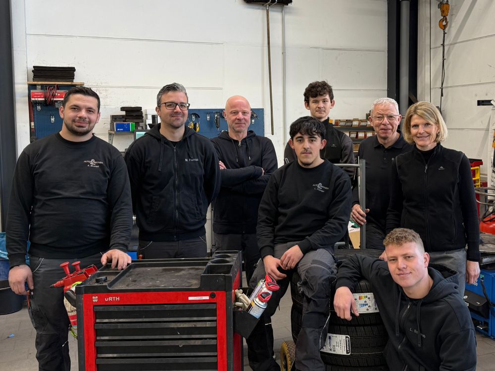 Das Team in der Werkstatt